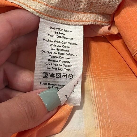 NWT Eddie Bauer Plaid Mountain Sleeveless Shirt Medium - Picture 9 of 10